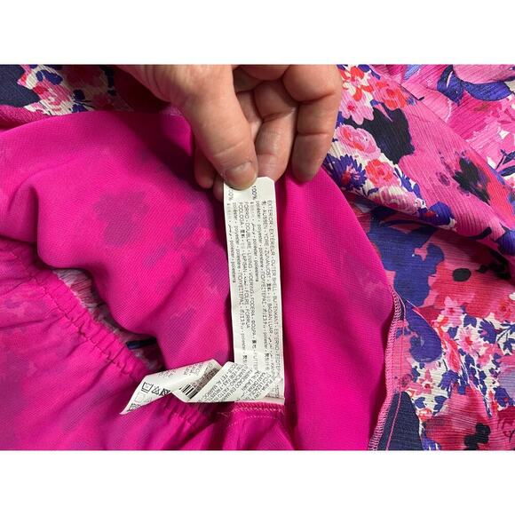 Zara Floral Satin Mini Dress - Picture 8 of 8